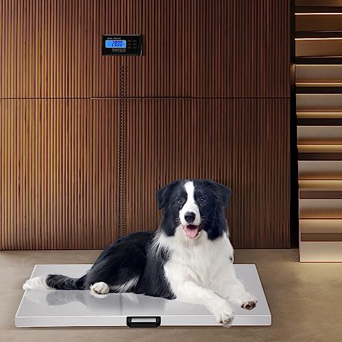 Báscula digital para mascotas hasta 440 lb con plataforma acero inox miniatura 1