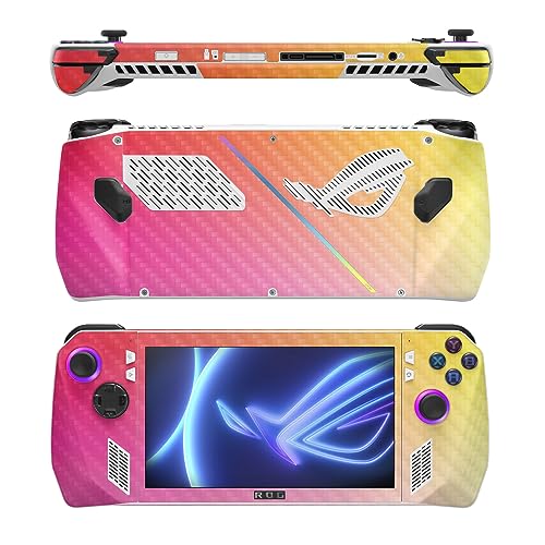 Image of MightySkins Carbon Fiber Skin Compatible with Asus ROG Ally - Sunset Blur | Protective, Durable Textured Carbon Fiber Finish | Easy to Apply