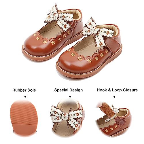 Image of Felix & Flora Toddler Little Girl Mary Jane Dress Shoes - Ballet Flats for Girl Party School Shoes