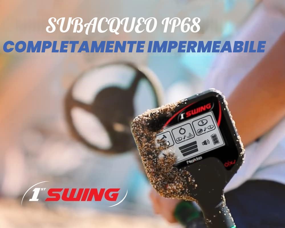 Nokta 1st Swing Metal Detector - Impermeabile e dotato di display LCD