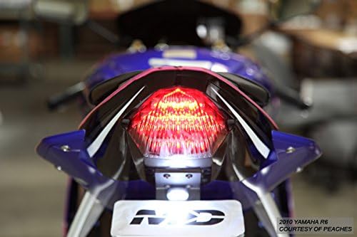 Integrated Sequential LED Tail Lights Smoked for 2008-2016 Yamaha YZF R6