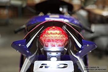 Integrated Sequential LED Tail Lights Smoked for 2008-2016 Yamaha YZF R6