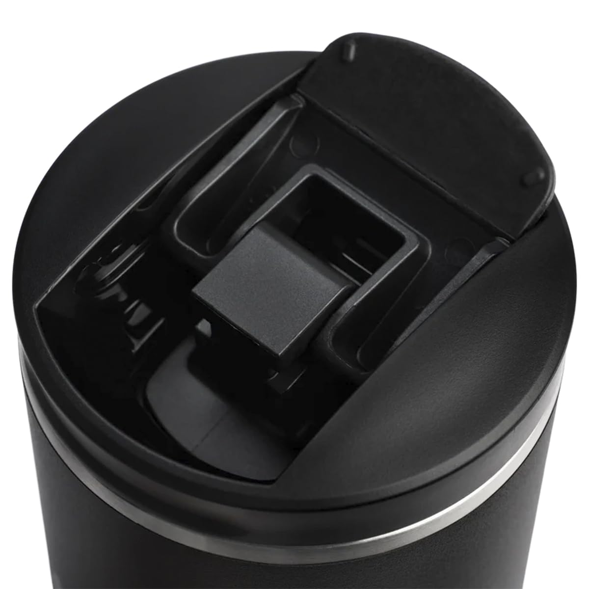 STANLEY 1913 Aerolight Transit Fliptop Mug 0.59 L - Chaud pendant 8 heures - Frais pendant 12 heures - Lavable au lave-vaisselle - Étanche - Tasse à café isotherme - Noir 2.0