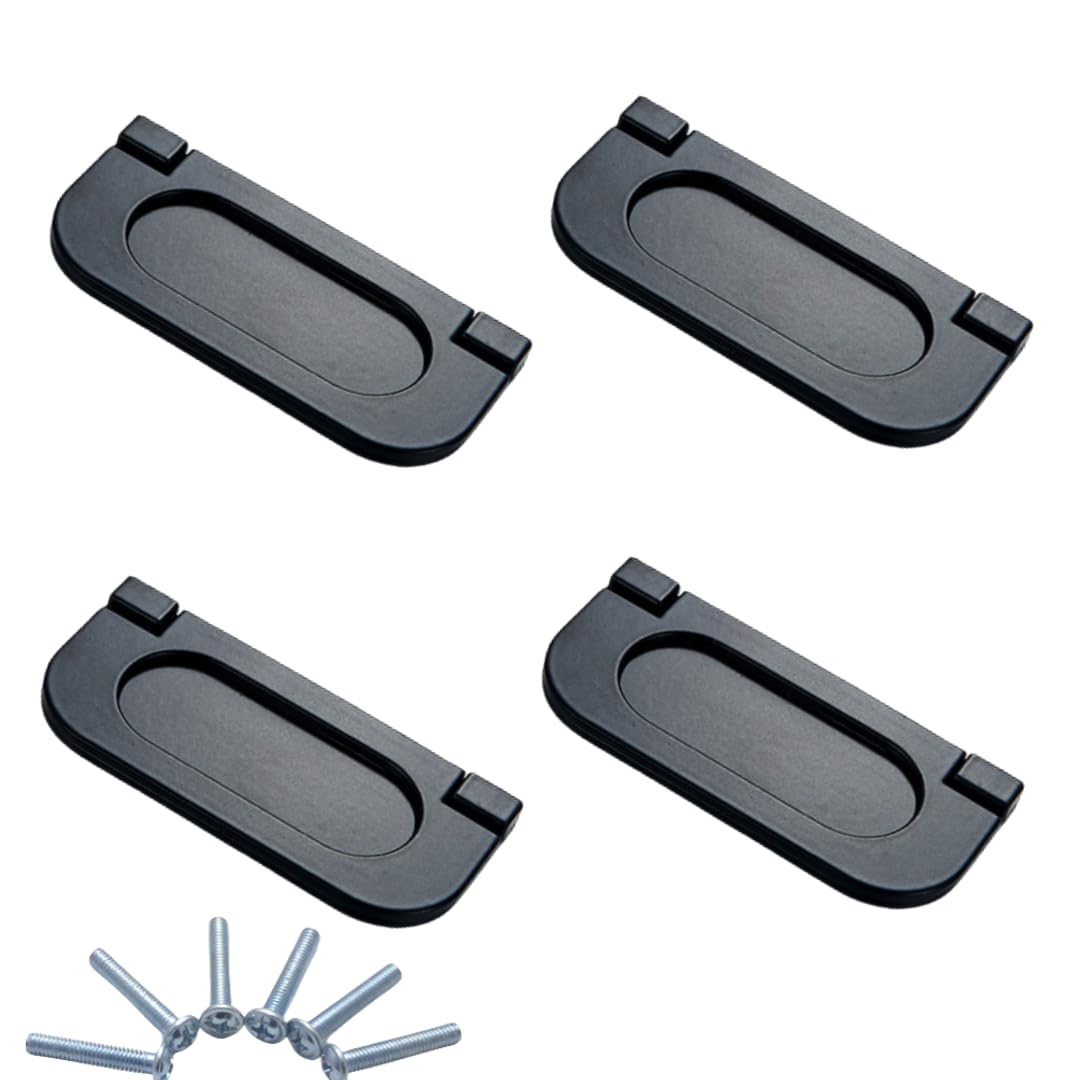 NLQCSXWEP Zinc Alloy Cabinet Bow Handle, Zinc Alloy Cabinet and Drawer Handles Matte Black Multiple Sizes 4-Pack(1052-64mm)