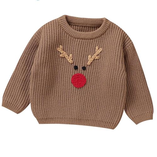 Weihnachtspullover Kinder Niedliche Rentier Strickpullover Baby...