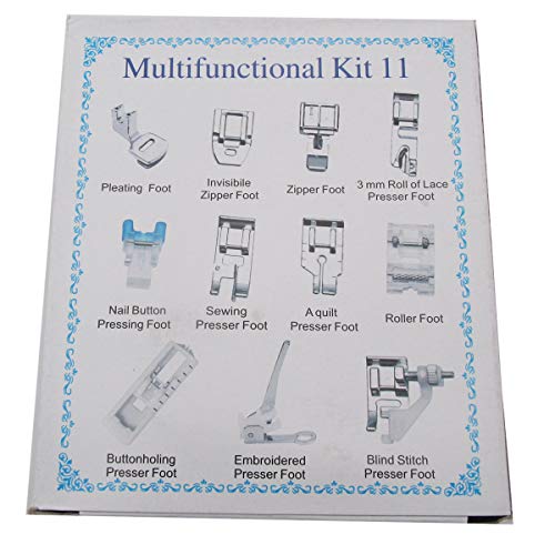 Kit de 11 Piezas Pies Prensatelas para Máquina de Coser miniatura 4