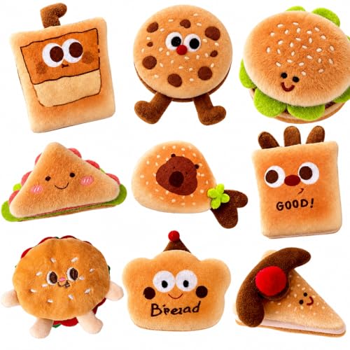 Set de 9 imanes de frigorífico de comida de peluche miniatura 1