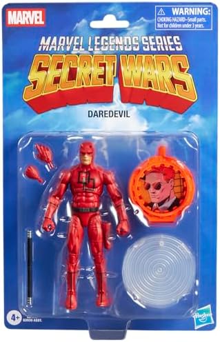 Marvel Legends Series Secret Wars Daredevil, Retro Comics Collectible 6 Inch Action Figure with Lenticular Shield - View 3