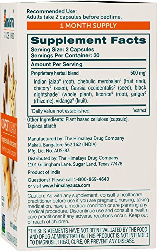 Himalaya ComfortCleanse for Detox and Gentle Colon Cleanse & Occasional Constipation, Vegetarian, 500 mg, 60 Capsules, 1 Month Supply - Image 3