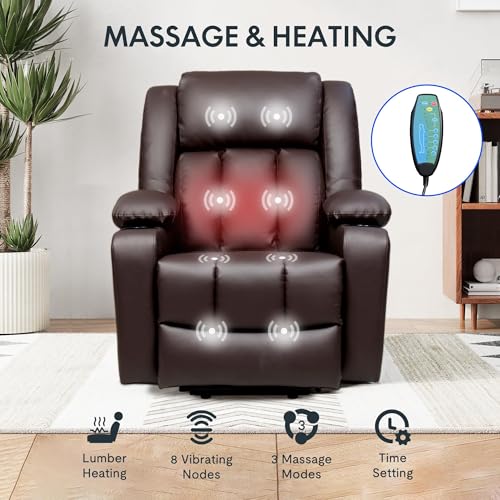 Sillón reclinable eléctrico con calefacción y masaje miniatura 5