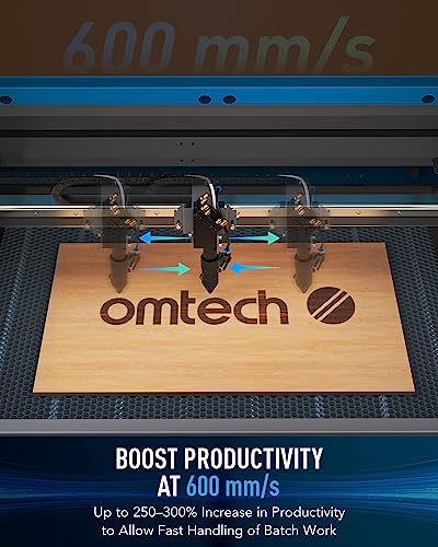 OMTech 100W laser engraving