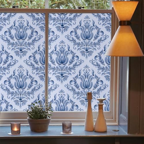 Vinilo decorativo de ventana 15.7x118 pulg Blue REDAMANCY miniatura 3