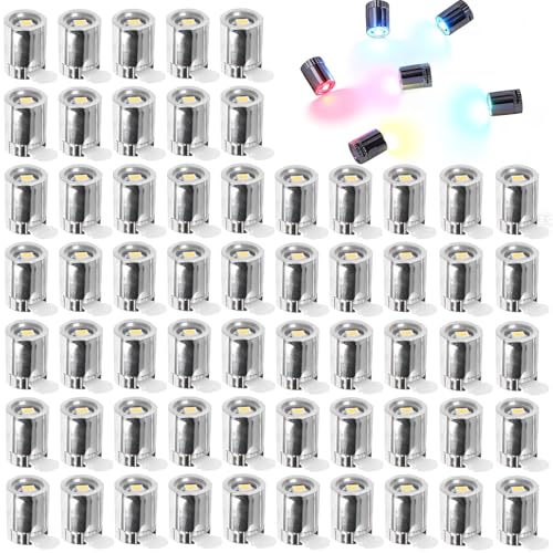 Mini Luces LED,60 Piezas Mini LED Bombillas Luz,Luces LED en Miniatura,Mini Luz LED,Lámpara de Juguete Pequeña,Mini Luces Eléctricas,Accesorios de Juguete Decorativos DIY