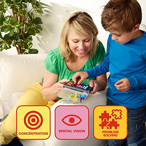 SmartGames – IQ Fit – Puzzlespiel – Denkspiel – 120 Herausforderungen – 2D und 3D – Level einfach zu Experten – Teile richtig einbauen – 1 Spieler – ab 6 Jahren