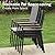 PHI VILLA 9 PCS Patio Dining Set, All-Weather Outdoor Furniture for 8, Lightweight Stackable Chairs with Breathable Fabric and Large Square Metal Table for Garden Yard Deck, Grey