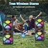 ZYMY Portable Bluetooth Speaker Large, Wireless Party Speaker with LED Light Show, Wired Mic & Remote, PA System Multi-Input FM/USB/AUX, Loud Outdoor Big Speaker for Karaoke, Camping, Club & Home #3