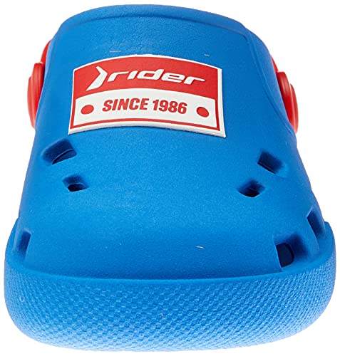 Sandália Babuch Drip, Rider, Meninos, Azul Escuro/Vermelho, 30
