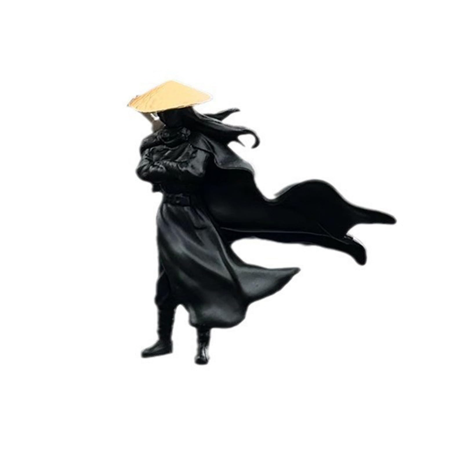 Jazuaiao Oriented Display Statue Easy Neat Smooth Face Decorative Rosin Creation for Car Enthusiasts Swordsman Driver Car Deck