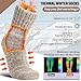 Sandsuced Merino Wool Thermal Boot Socks for Women Men Winter Warm Cozy Thick Hiking Socks 3 Pairs Christmas Stocking Stuffers (Grey/Black/Light Khaki,M)