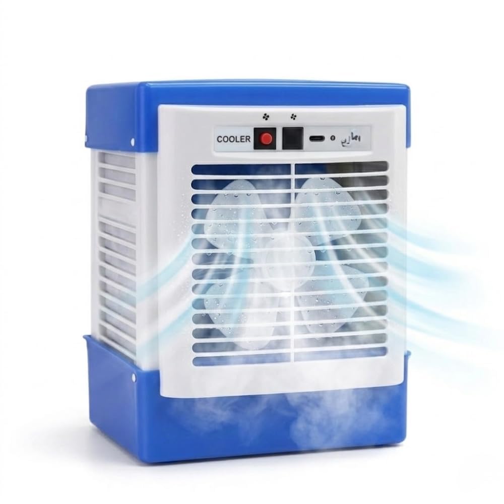 Drumstone 𝐄𝐯𝐞𝐫𝐲𝐝𝐚𝐲 𝐄𝐬𝐬𝐞𝐧𝐭𝐢𝐚𝐥𝐬, 𝟏𝟓 𝐘𝐞𝐚𝐫 𝐖𝐚𝐫𝐫𝐚𝐧𝐭𝐲, Rechargeable Mini Air Cooler, USB Portable Cooling Fan, Strong Airflow Personal Desk Fan, Dual Speed Desktop Fan-image-16