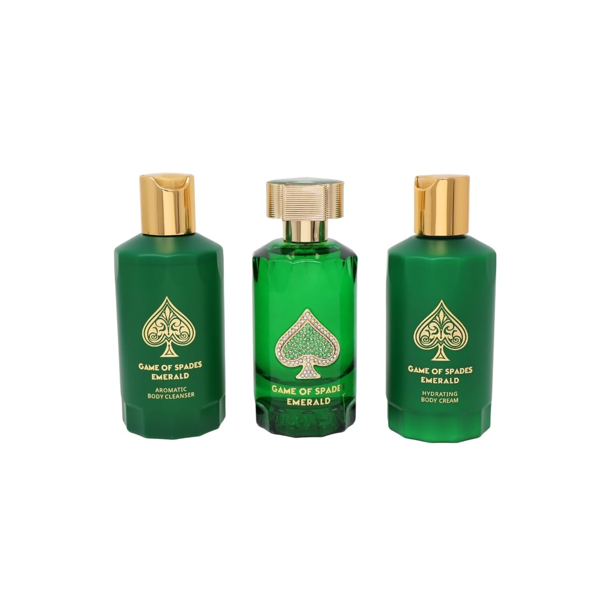 Jo Milano Diamond Edition Paris Game of Spades EMERALD 8PCS GIFT SET spray for Unisex (FRAGRANCE EXPERT'S EXCLUSIVE)