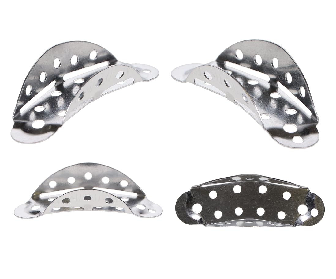 50/Pcs Dental Dental Temporary Impression Trays for Crown and Bridge Disposable Temporary Tray Premium Aluminum Pack