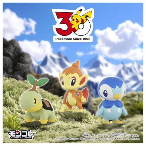 Image of Takara Tomy Pokemon 30th Anniversary Moncolle Travel Set of 3 Pokemon Shin Ou Region
