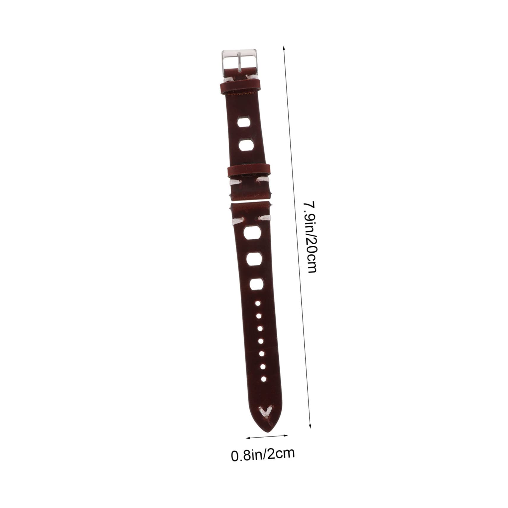 HOOTNEE 1set Leather Watch Strap Breathable Replacement Wristband for Daily Style Flexible Design for Any Occasion
