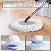 Masthome EasyWring Microfiber Spin Mop with 3 Mop Pads & 36
