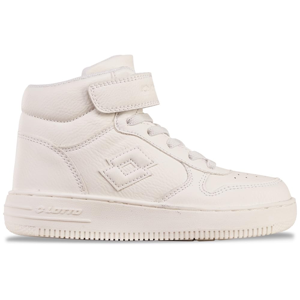 LOTTO Paliot Mid OC K, Unisex Children's Trainers, White, 33 EU