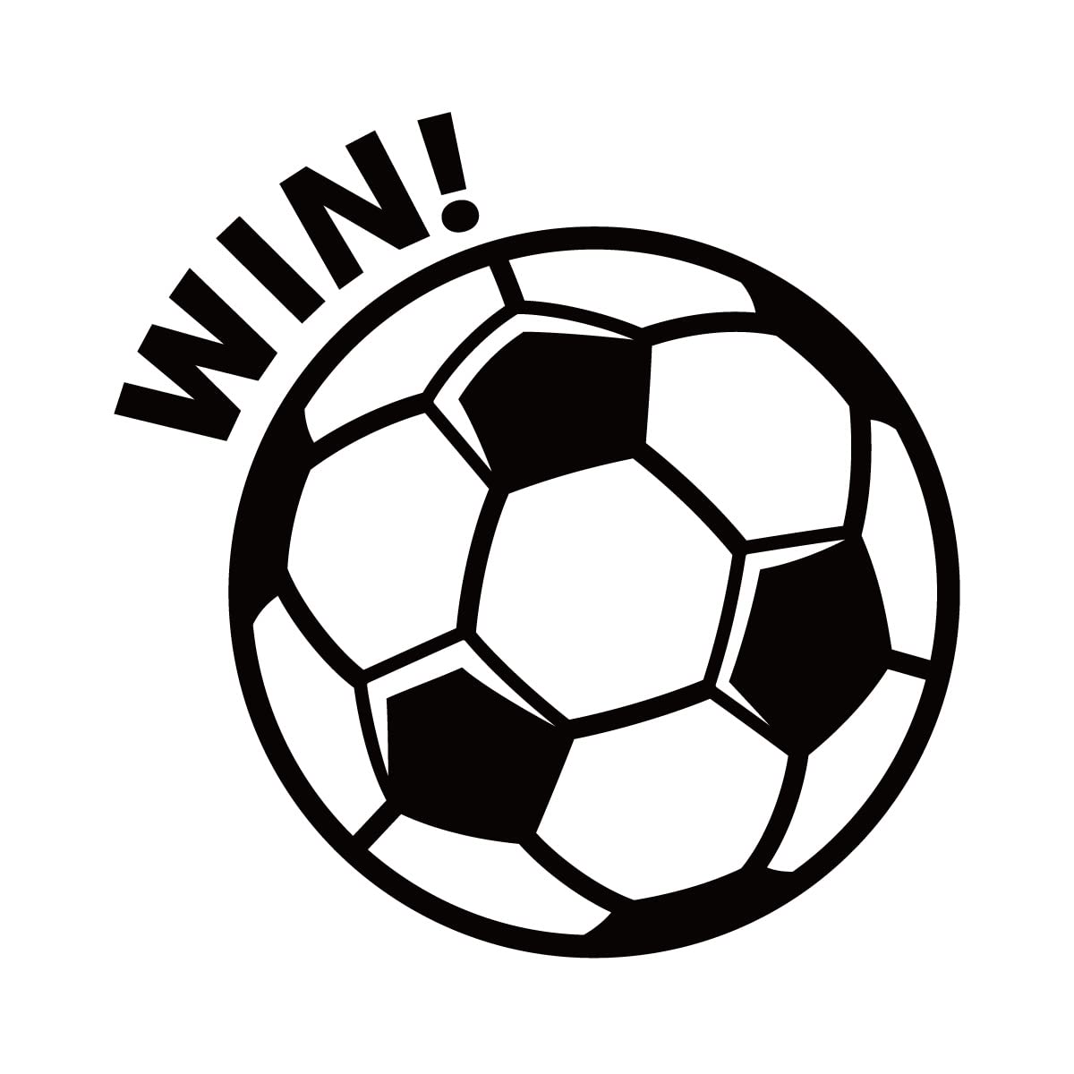 Amazon.co.jp: サッカー ボール 勝利 シール ステッカー カッティング 