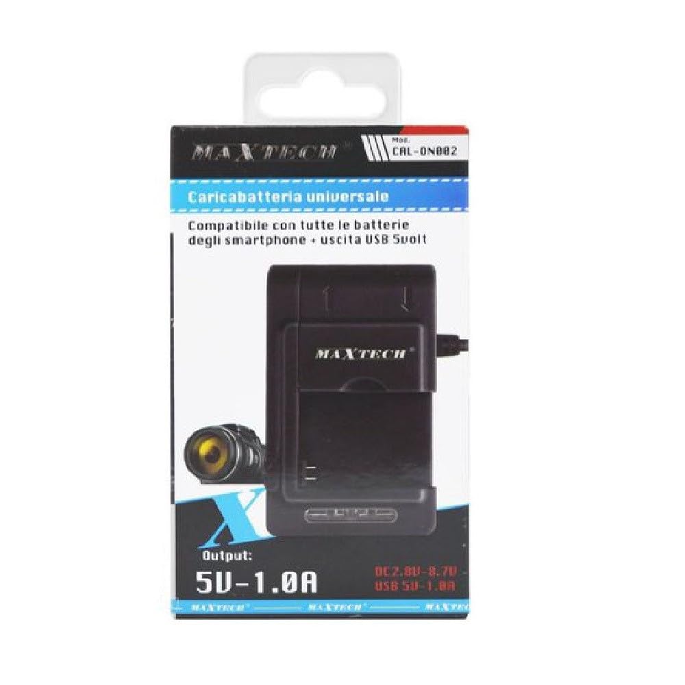 Trade Shop - Caricabatteria Universale Caricatore USB per Batterie Smartphone 5volt Cal-on002