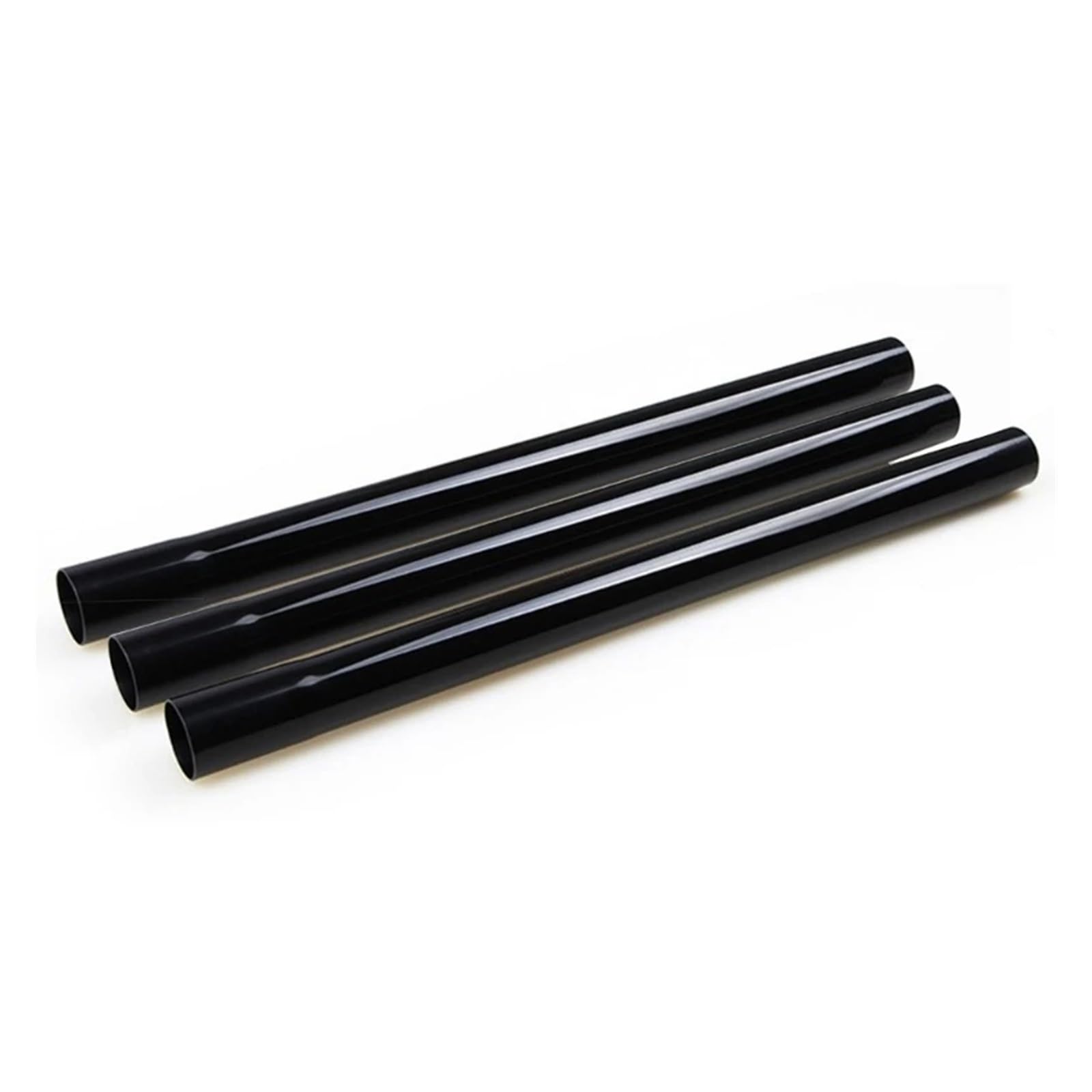 3Pcs Universal Adjustable Extension Pipe 32mm Telescopic Suction Rod Tube Wand Vacuum Cleaner Attachment Accessories(Black)