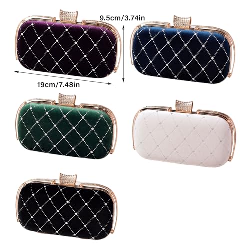 Sac à main matelassé fin compact anti-encombrement avec chaîne de sécurité - 7