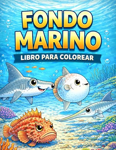 Fondo marino: Libro para colorear