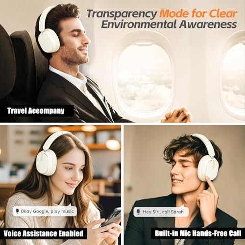 Noise Cancelling Wireless Headphones Over-Ear