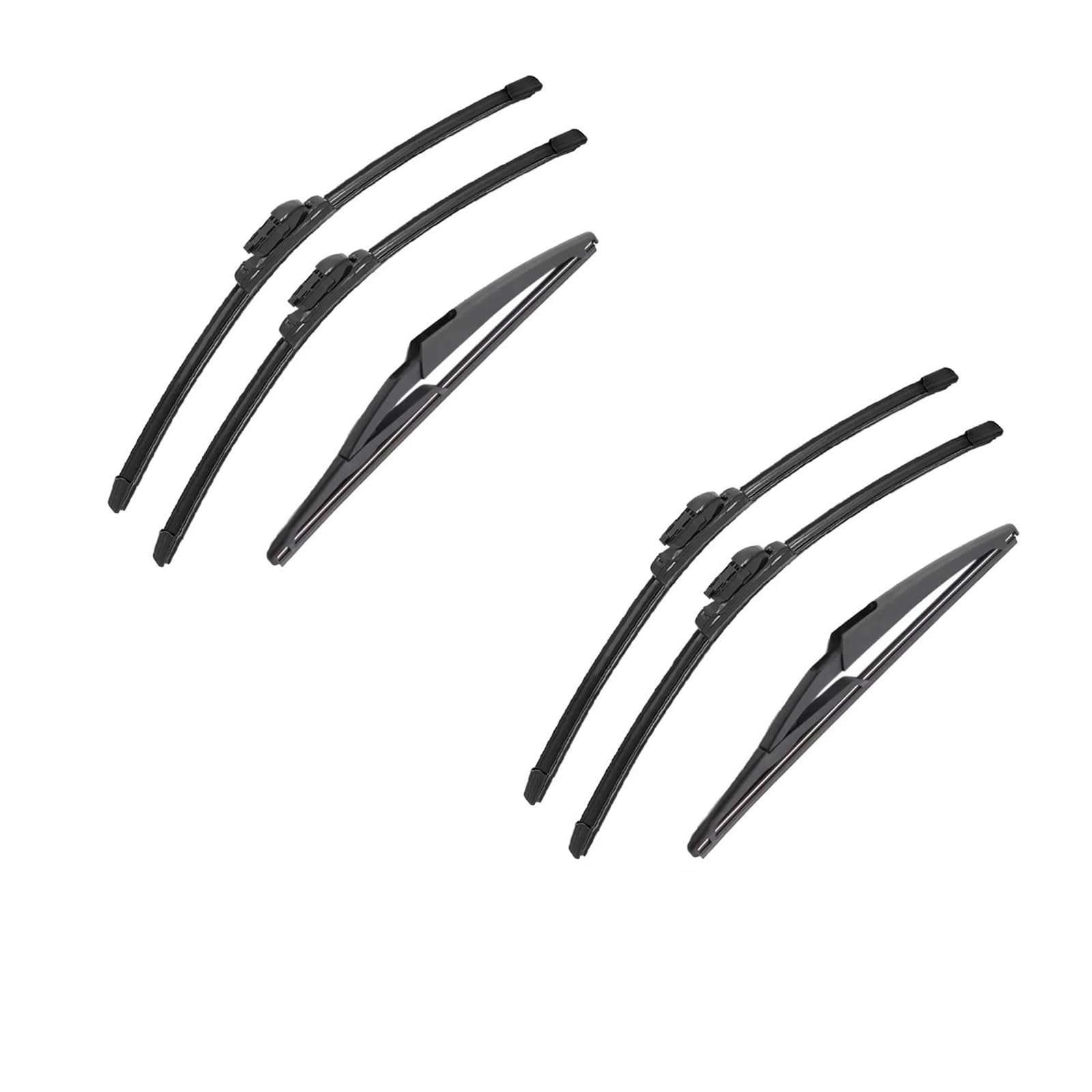 Limpiaparabrisas Para Fiat 500 312 2007-2017 1/2/3/4/6 11 Capas Tiras Goma Adecuadas Para Escobillas Limpiaparabrisas Delanteras Y Traseras Automóviles