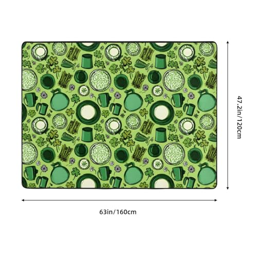 Tapis de sol en flanelle imprimé Party Table absorbant et lavable - 4