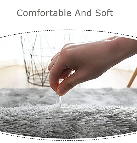 Shaggy zijdeachtige pluche tapijt nachtkastjes,Groot formaat niet-uitscheidend shaggy-vloerkleed,In een vloerkleed met… - Afbeelding 5
