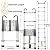 RIKADE 3.2 m Extendable Ladder, Aluminium Telescopic Ladder with Removable Hook, Multi-Purpose Ladder, Made Aluminium, Portable Extension Ladder, Max Load 150 kg / 330 lbs Silver