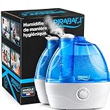 HUMIDIFICATEUR D'AIR FRAIS (Réservoir d’eau de 2,2 L) | HUMIDIFICATEUR A ULTRASONS SILENCIEUX ET RÉGLABLE | POUR CHAMBRE OU GRANDE PIÈCE | RÉGLABLE A 360° | ARRÊT AUTOMATIQUE | MARQUE FRANÇAISE
