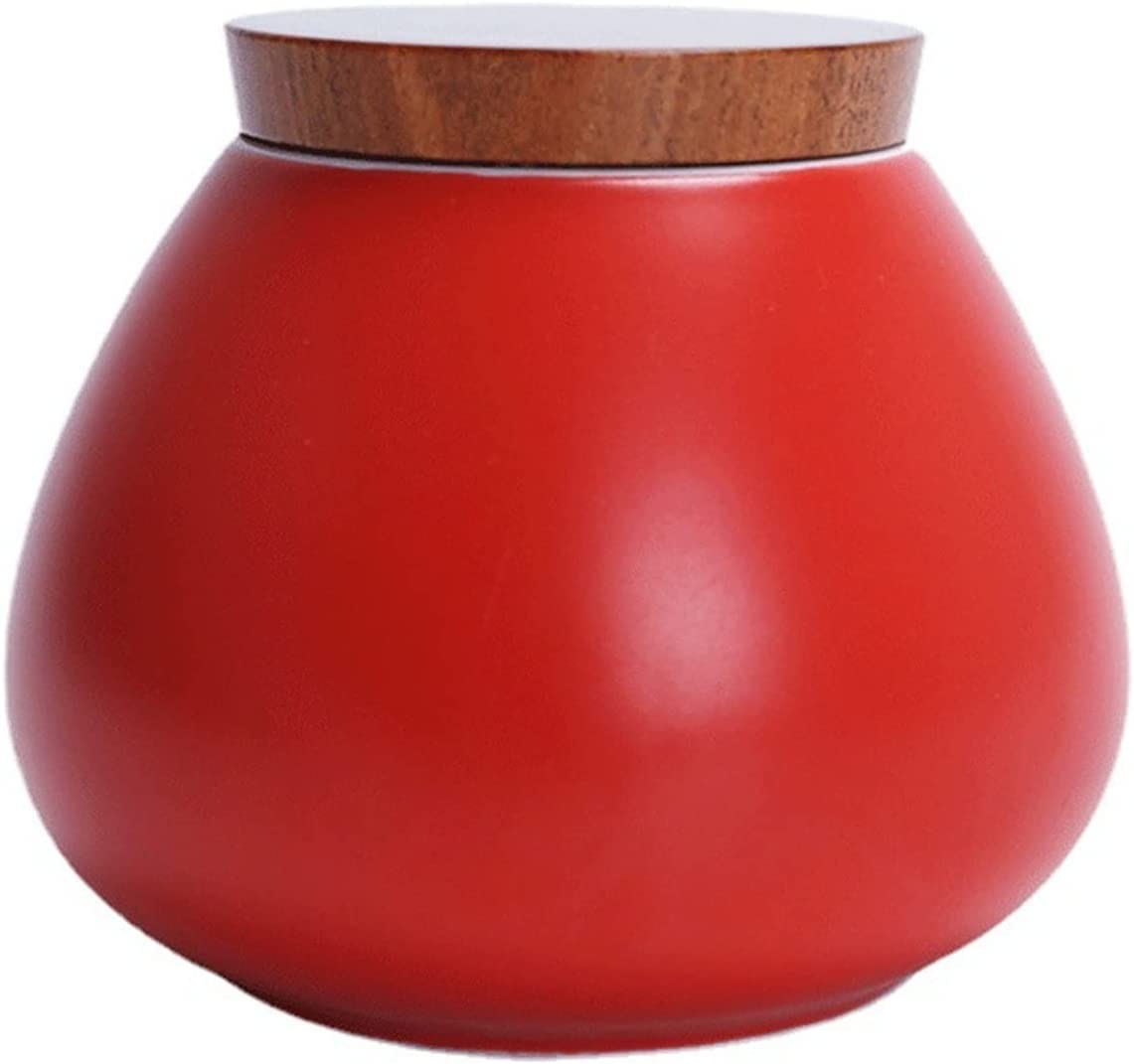 SBZIOJHDR ceramic tea jar, Ceramic Tea Jar,Jars Containers,Kitchen Food Storage Canister, Caddy Small Portable Sealing Household Teaware for