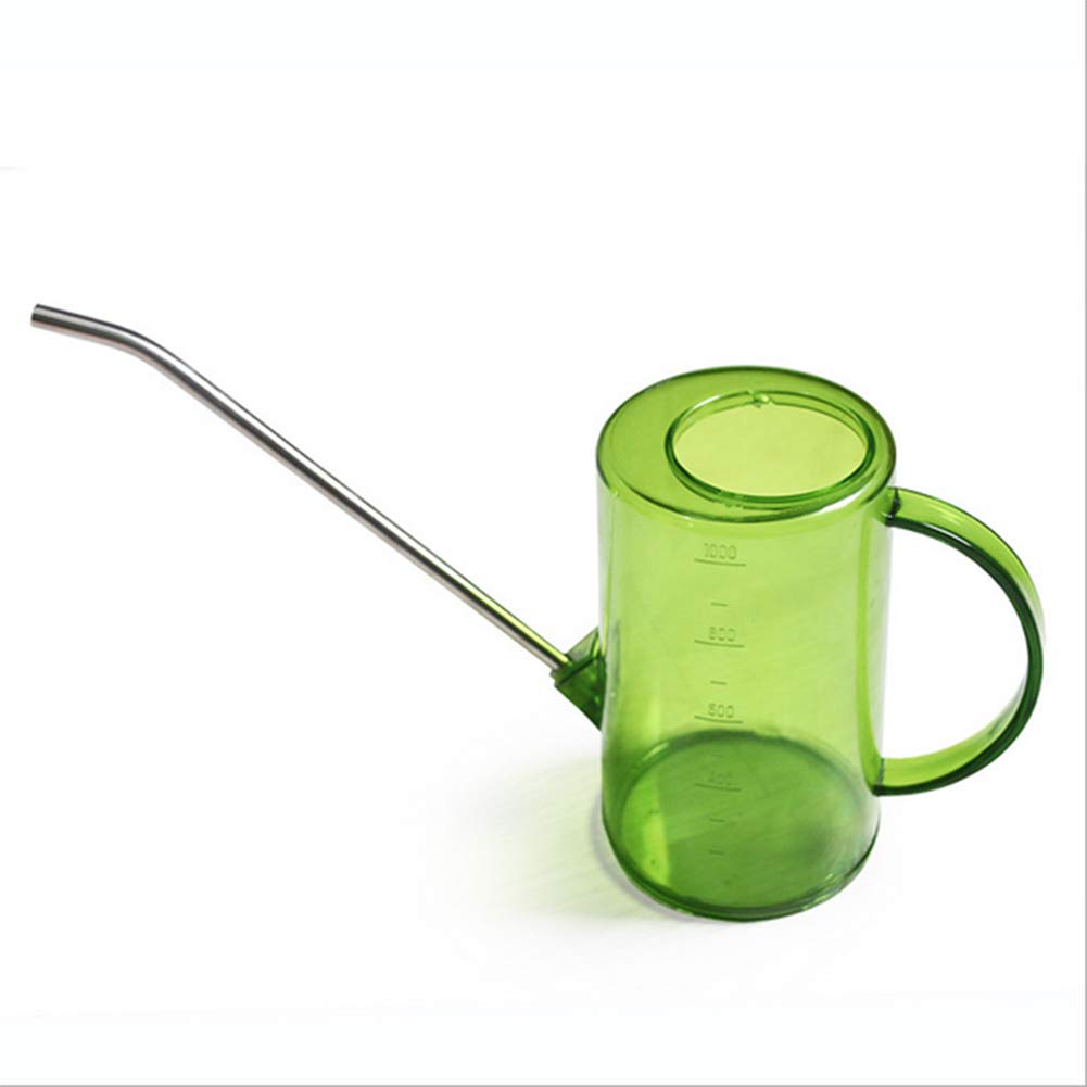 ZAILHWKPlastic Watering Can, Long Mouth Watering Pot Indoor Mini Watering Pot Long Spout Plastic Small Watering Can with Stainless Steel Mouth Garden Plants Tool for Plant, Flower
