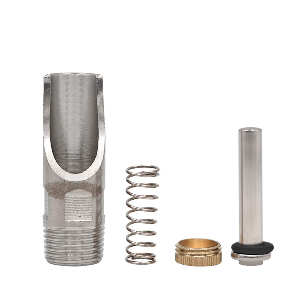 Lavandi 10+2 piezas NPT de acero inoxidable de 1/2 pulgada para ganado, cerdo, equipo de agua potable, bebedor automático de pezón de cerdo para cerdos, bebedero para cerdos (10+2 piezas)
