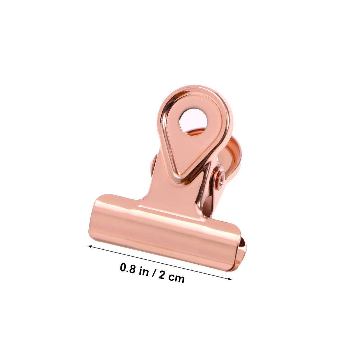 Ciieeo 45 Piezas Abrazadera De Papel De Metal Clips De Bulldog De Colores Clip De Bisagra De Carpeta Clip De Imagen Artesanal Clip De Factura De Papel Almacenamiento Oficina Papelería