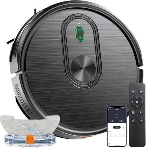 Robot Vacuum and Mop Combo,3200Pa Powerful Suction Robotic Vacuum...