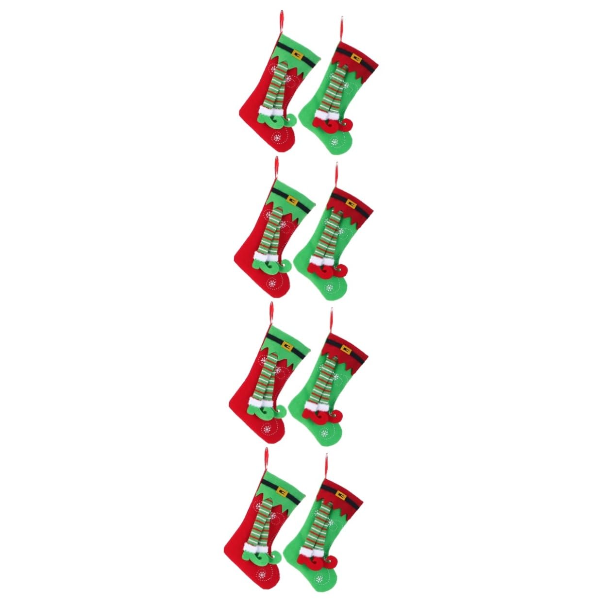 TOPBATHY 8 STK Bein Weihnachtsstrumpf Weihnachtsstrumpfbeutel Weihnachtsstrumpf Zum Aufhängen Weihnachtsstrumpf Strumpf Für Den Weihnachtsbaum Weihnachtstüten Mit Süßigkeiten Stoff