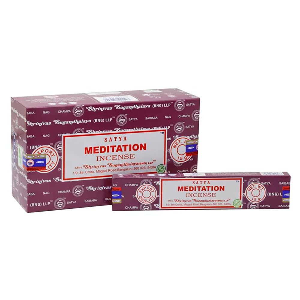 VIE Satya Incense Sticks, 12 Packs x 15g, Meditation