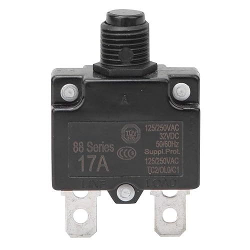 Miniatura 4 de Interruptor de protección contra sobrecarga sobre corriente de compresor de aire eléctrico, 5 uds, con tapa impermeable a prueba de polvo (17A)
