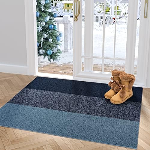 DEXI Door Mat Outside Entry Rug All Weather Entrance Mats for Front Back Doormat Heavy Duty Garage Welcome…